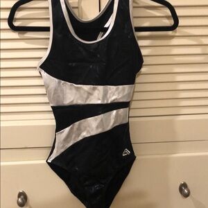 Chic Black and White Leotard